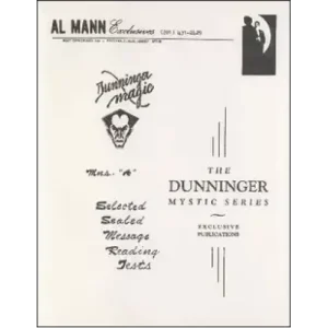 The Dunninger Mystic Series A- F (1-6) by Al Mann