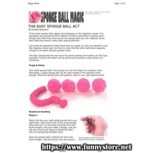 The Easy Sponge Ball Act by Richard Robinson