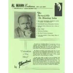 The Incredible Dr Stanley Jaks by Al Mann