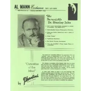 The Incredible Dr Stanley Jaks by Phantini