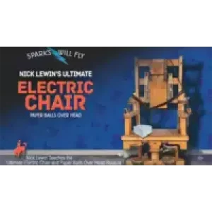 Ultimate Electric Chair & Paper Balls Over Head by Nick Lewin