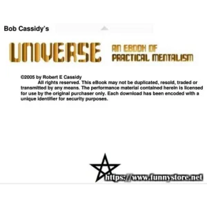 Universe An Ebook Of Practical Mentalism by Bob Cassidy