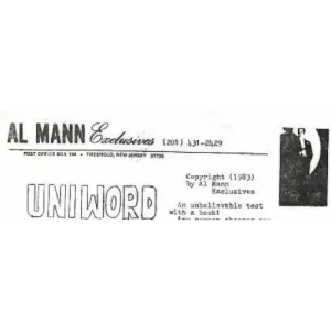 Uniword by Al Mann