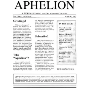 Aphelion by Thomas Sawyer (Vol 1)