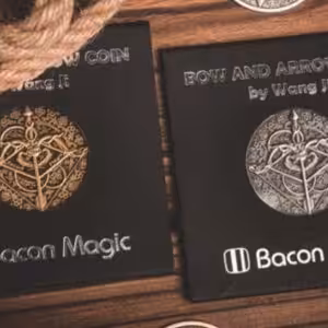 BOW AND ARROW COIN GOLD (Gimmick and Online Instructions) by Bacon Magic