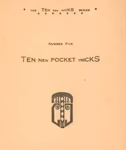 Ten New Pocket Tricks by Charles Thorton Jordan