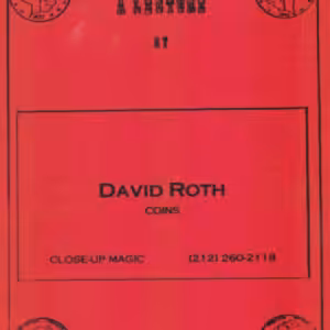 Coin Close-Up Magic Lecture by David Roth