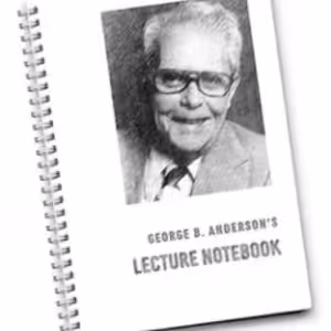 Lecture Notebook by George B. Anderson