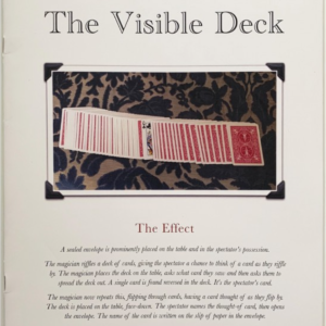 Shane Cobalt – The Visible Deck