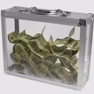Glassy Briefcase by Tora Magic