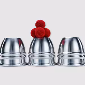 Aluminum Alloy Cups and Balls Set by TCC Magic